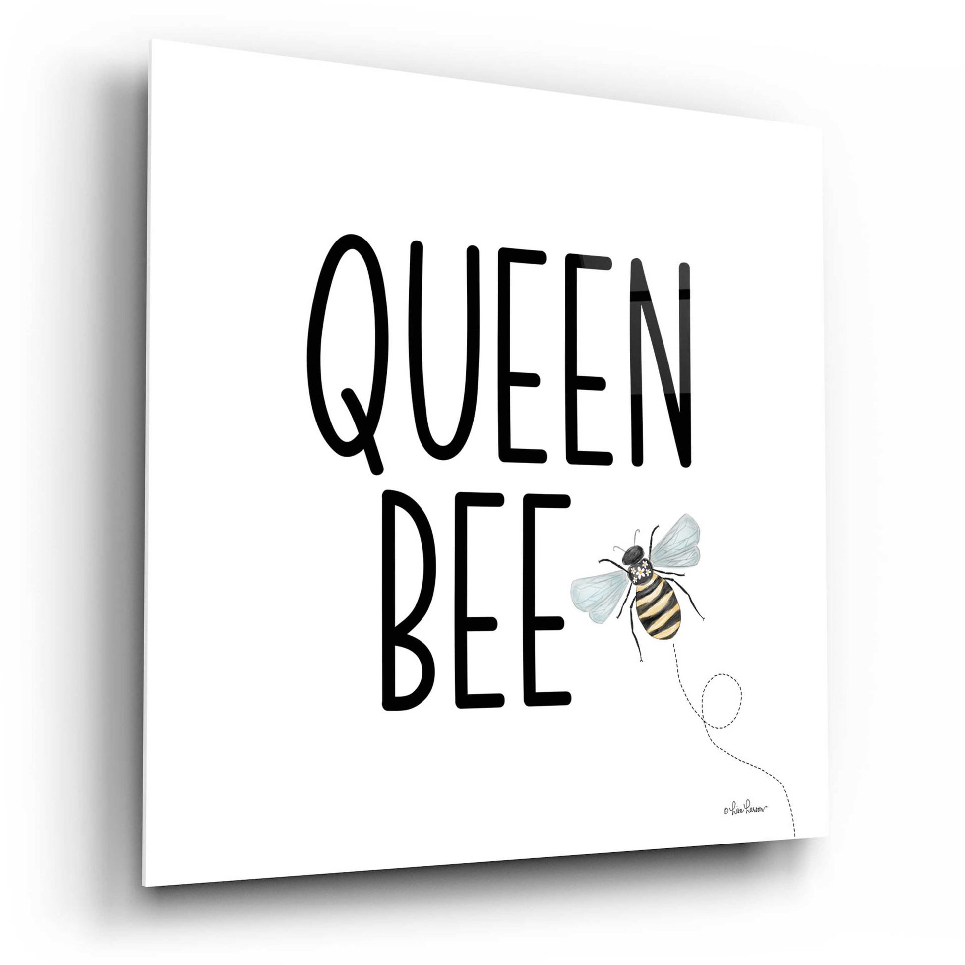 Epic Art 'Queen Bee I' by Lisa Larson, Acrylic Glass Wall Art,12x12