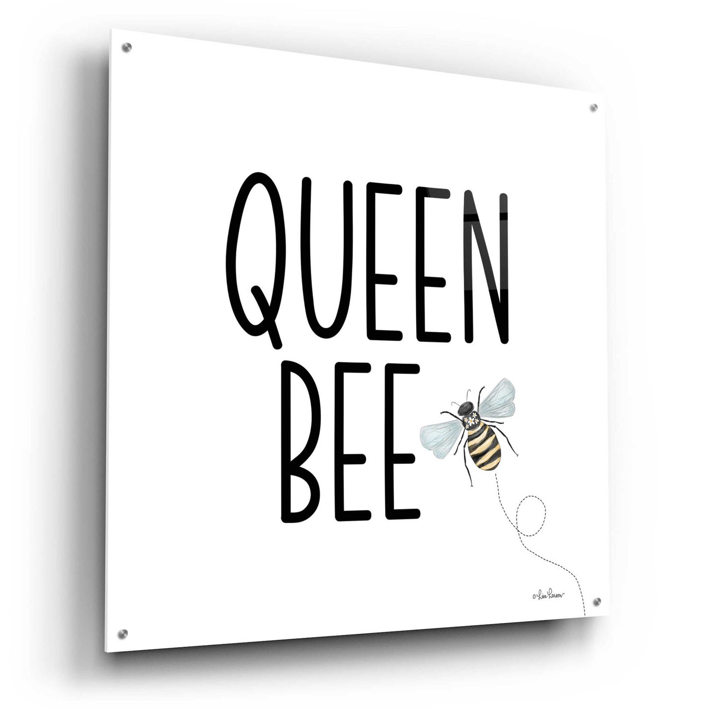 Epic Art 'Queen Bee I' by Lisa Larson, Acrylic Glass Wall Art,36x36