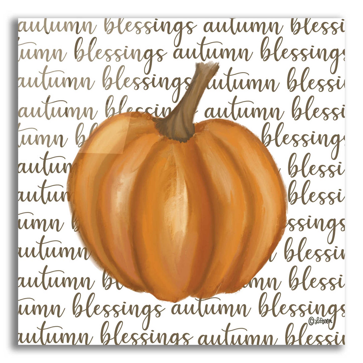 Epic Art 'Autumn Blessings' by Lisa Larson, Acrylic Glass Wall Art,12x12