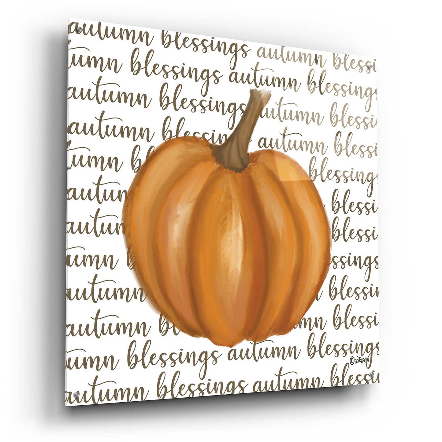 Epic Art 'Autumn Blessings' by Lisa Larson, Acrylic Glass Wall Art,36x36