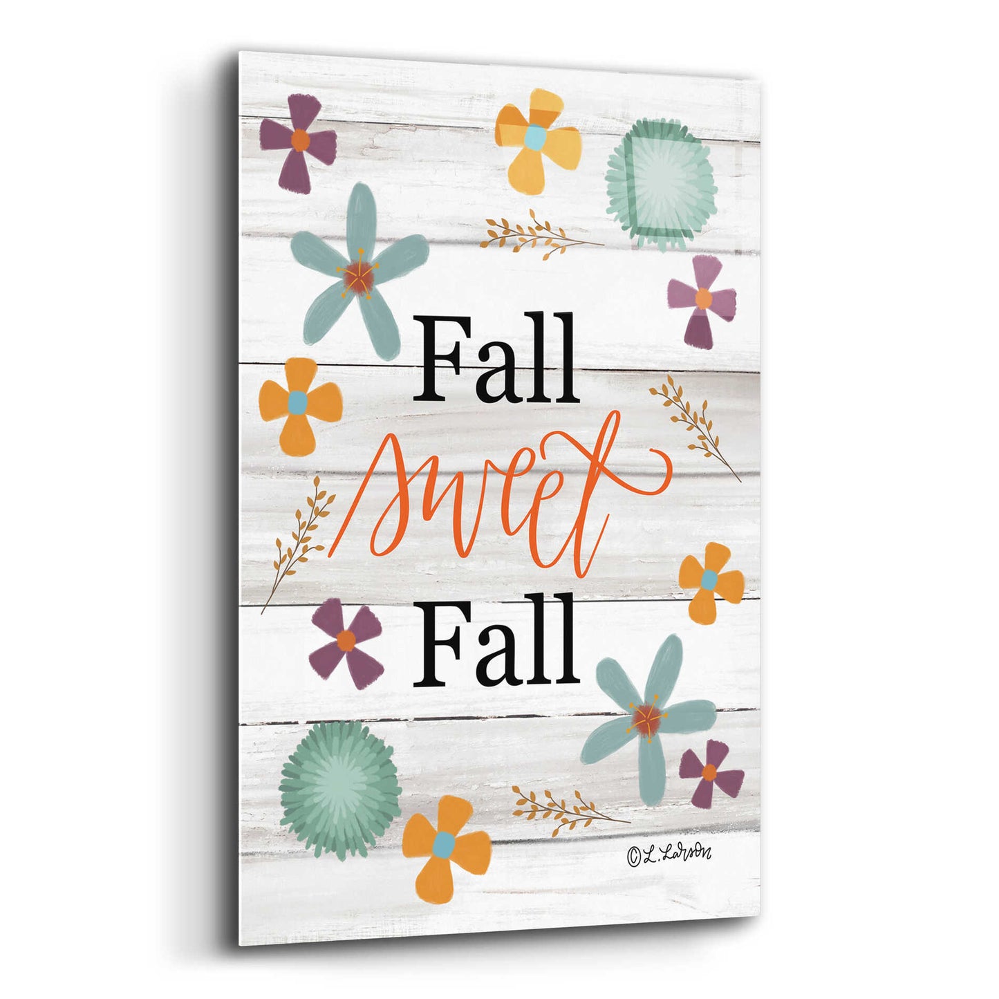 Epic Art 'Fall Sweet Fall' by Lisa Larson, Acrylic Glass Wall Art,16x24