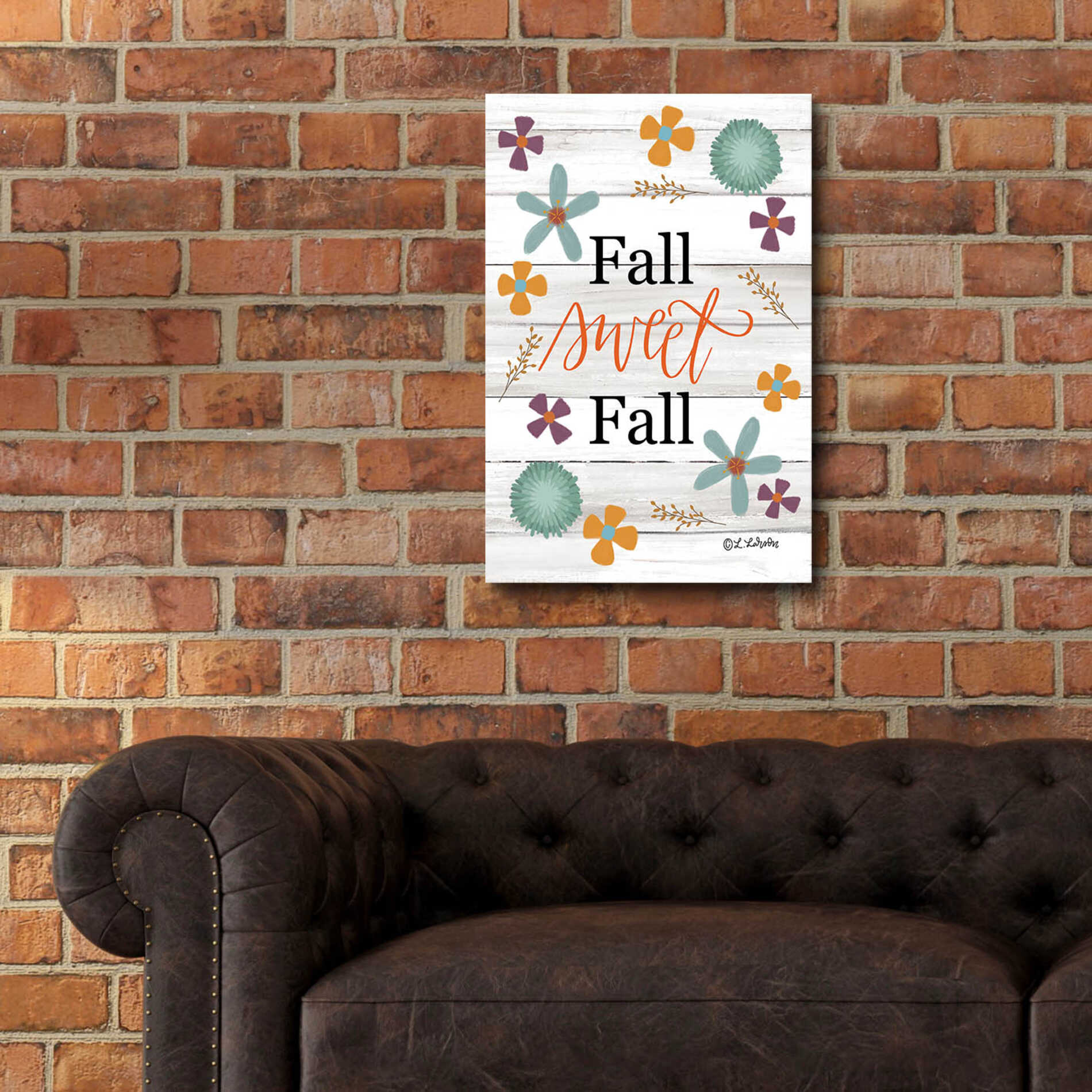 Epic Art 'Fall Sweet Fall' by Lisa Larson, Acrylic Glass Wall Art,16x24