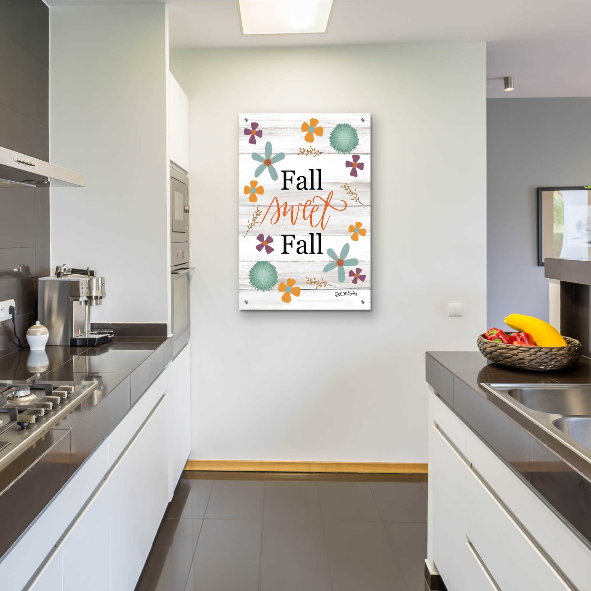 Epic Art 'Fall Sweet Fall' by Lisa Larson, Acrylic Glass Wall Art,24x36