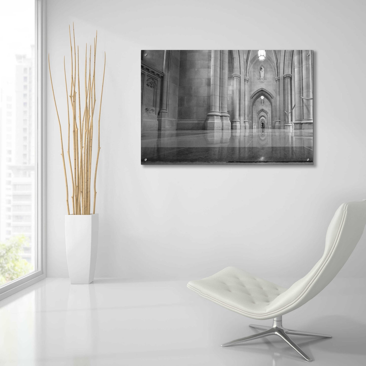 Epic Art 'National Cathedral' by Lori Deiter, Acrylic Glass Wall Art,36x24