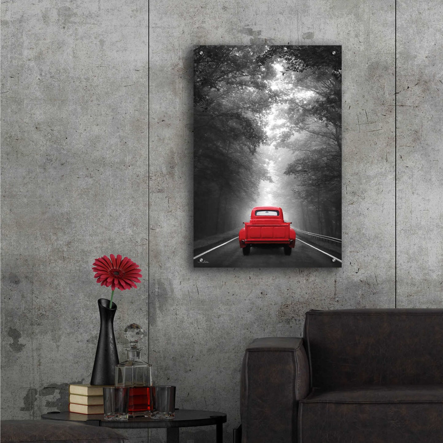 Epic Art 'Just Drive' by Lori Deiter, Acrylic Glass Wall Art,24x36