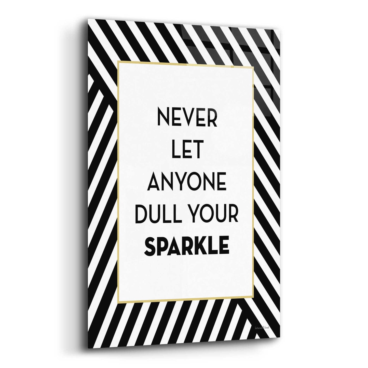 Epic Art 'Your Sparkle' by Lettered & Lined, Acrylic Glass Wall Art,12x16