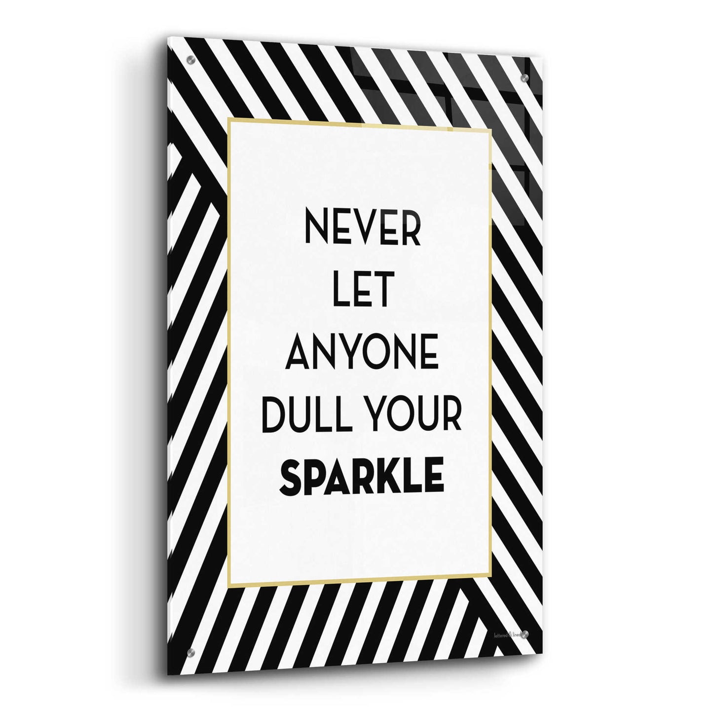 Epic Art 'Your Sparkle' by Lettered & Lined, Acrylic Glass Wall Art,24x36