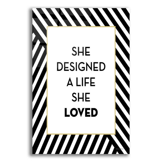 Epic Art 'A Life She Loved' by Lettered & Lined, Acrylic Glass Wall Art