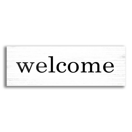 Epic Art 'Welcome' by Lettered & Lined, Acrylic Glass Wall Art