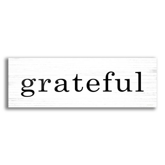 Epic Art 'Grateful' by Lettered & Lined, Acrylic Glass Wall Art