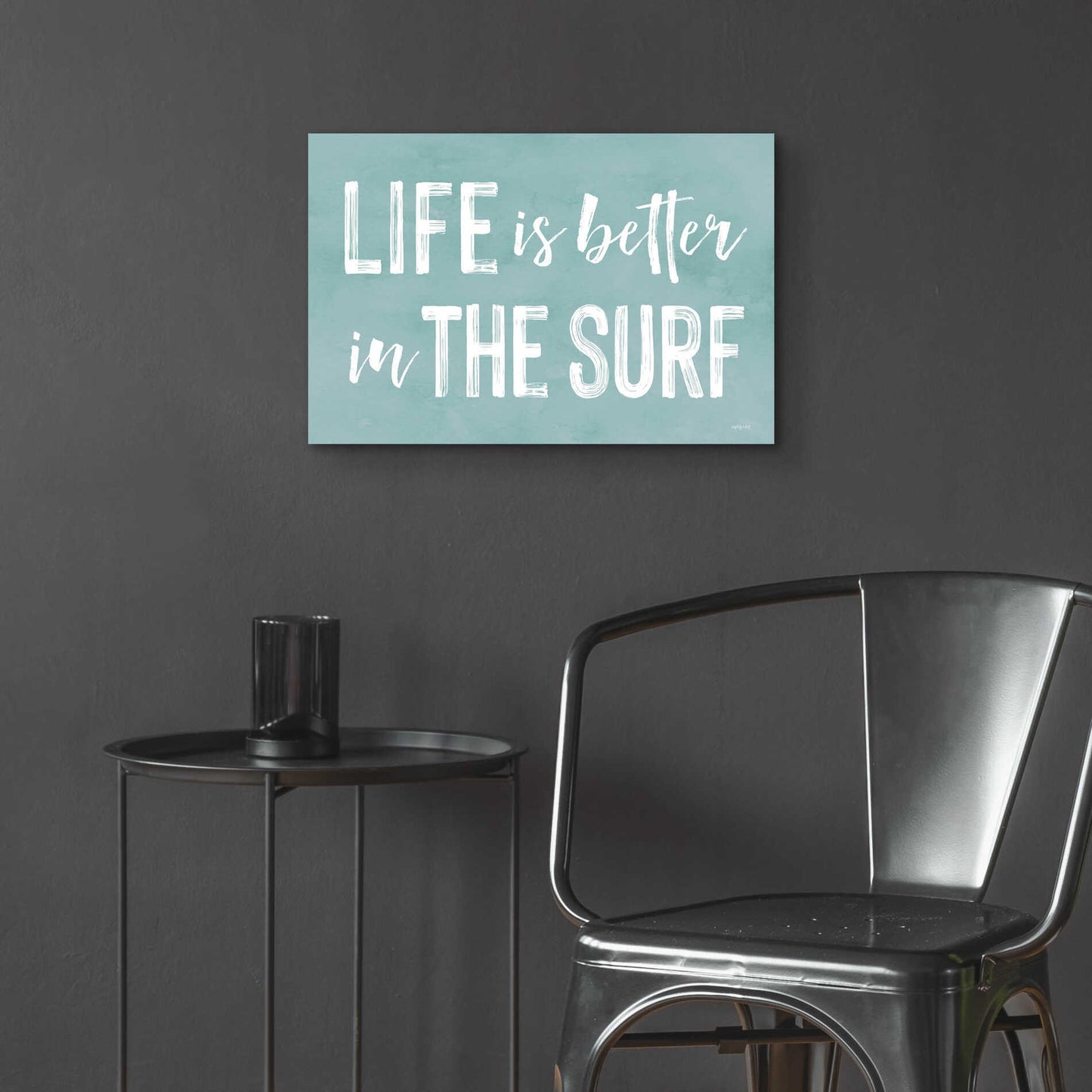 Epic Art 'Life Is Better In The Surf' by Lettered & Lined, Acrylic Glass Wall Art,24x16