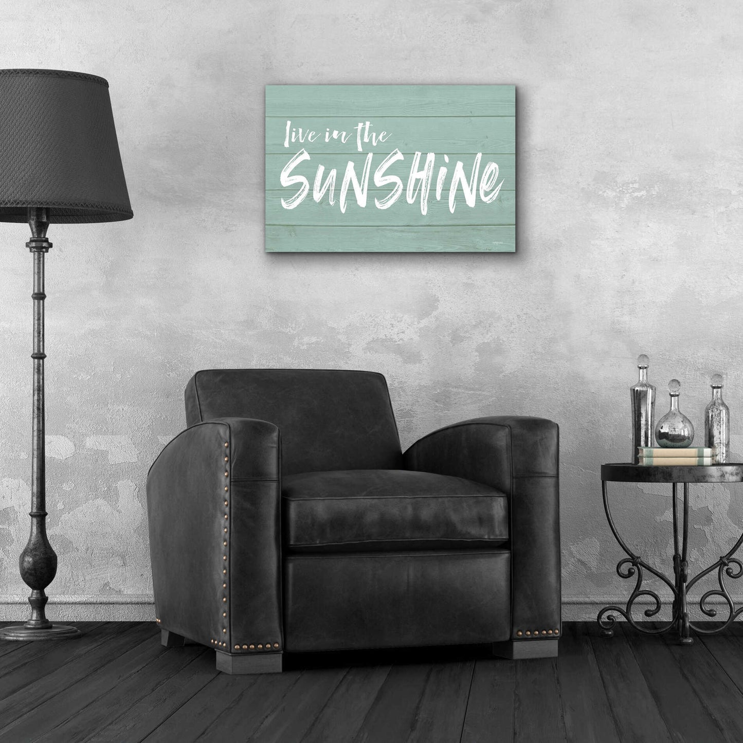 Epic Art 'Live In The Sunshine' by Lettered & Lined, Acrylic Glass Wall Art,24x16