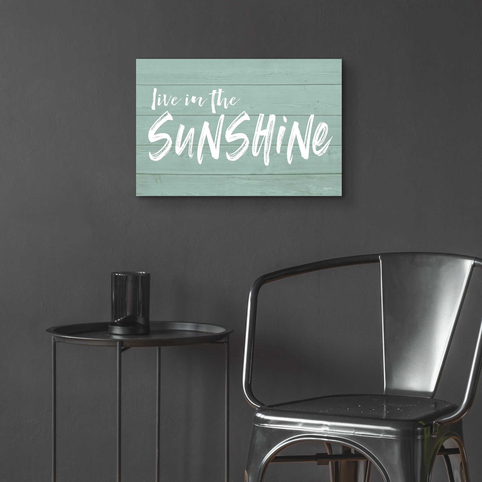 Epic Art 'Live In The Sunshine' by Lettered & Lined, Acrylic Glass Wall Art,24x16