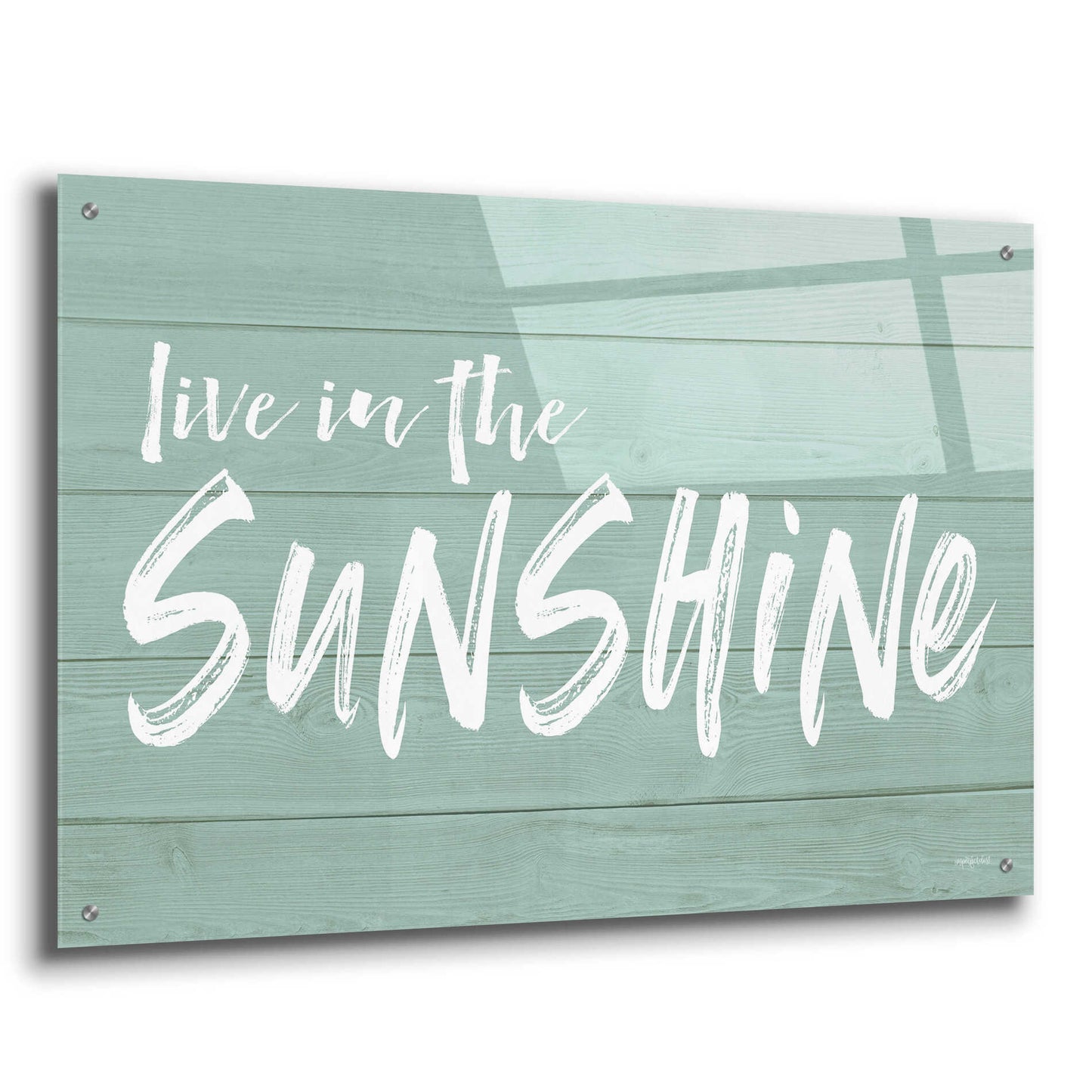 Epic Art 'Live In The Sunshine' by Lettered & Lined, Acrylic Glass Wall Art,36x24