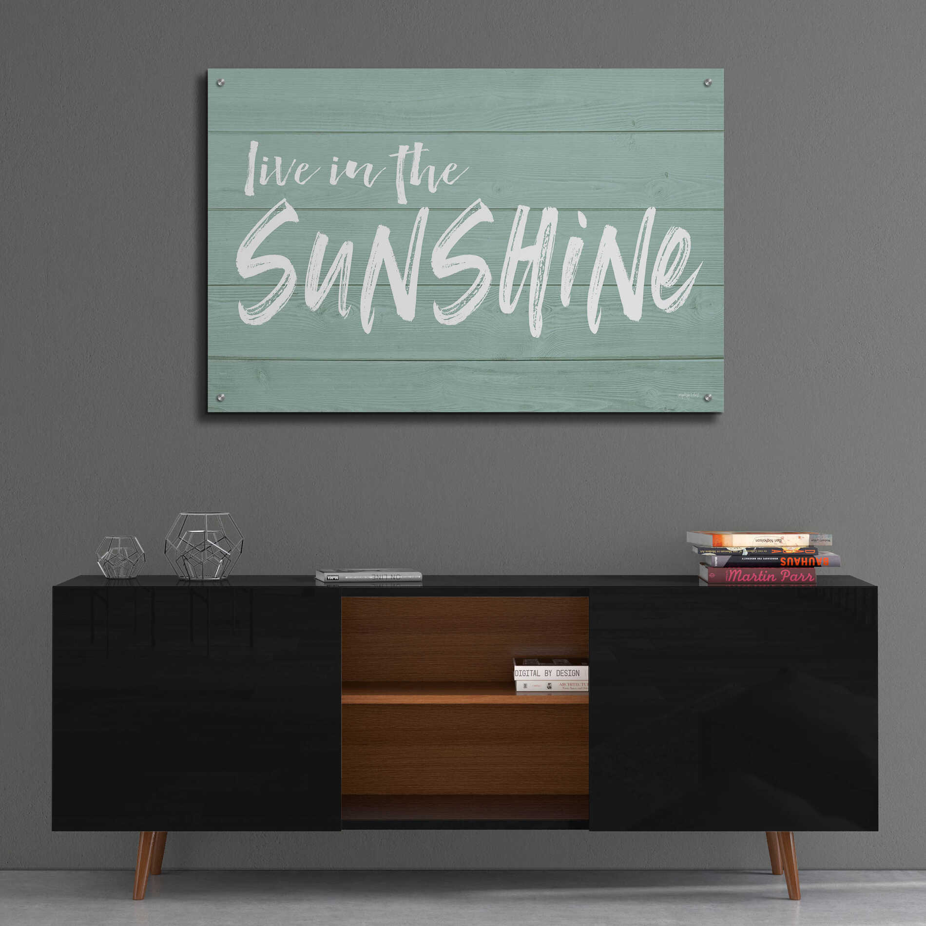 Epic Art 'Live In The Sunshine' by Lettered & Lined, Acrylic Glass Wall Art,36x24