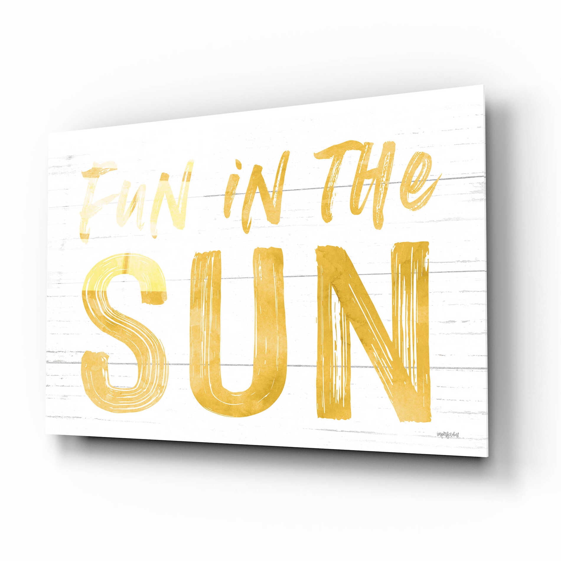 Epic Art 'Fun In The Sun' by Lettered & Lined, Acrylic Glass Wall Art,16x12