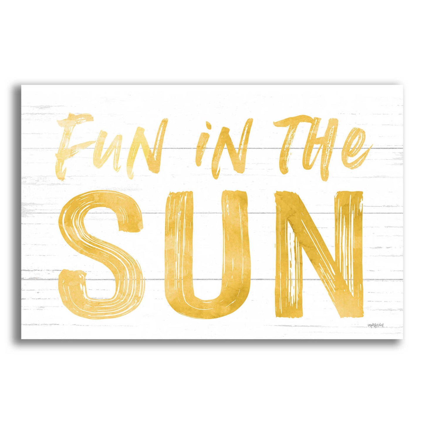 Epic Art 'Fun In The Sun' by Lettered & Lined, Acrylic Glass Wall Art,16x12