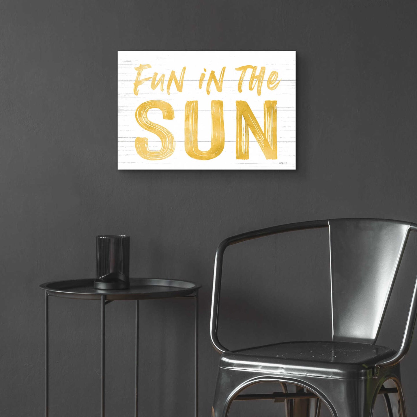 Epic Art 'Fun In The Sun' by Lettered & Lined, Acrylic Glass Wall Art,24x16