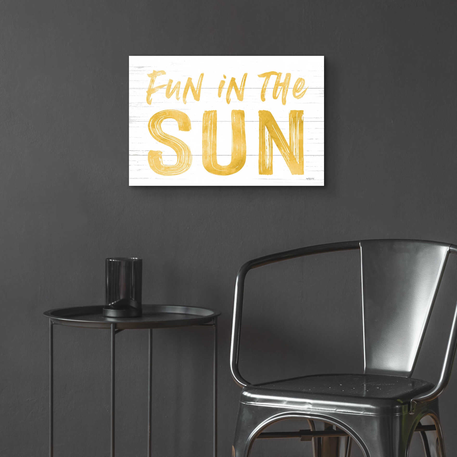 Epic Art 'Fun In The Sun' by Lettered & Lined, Acrylic Glass Wall Art,24x16