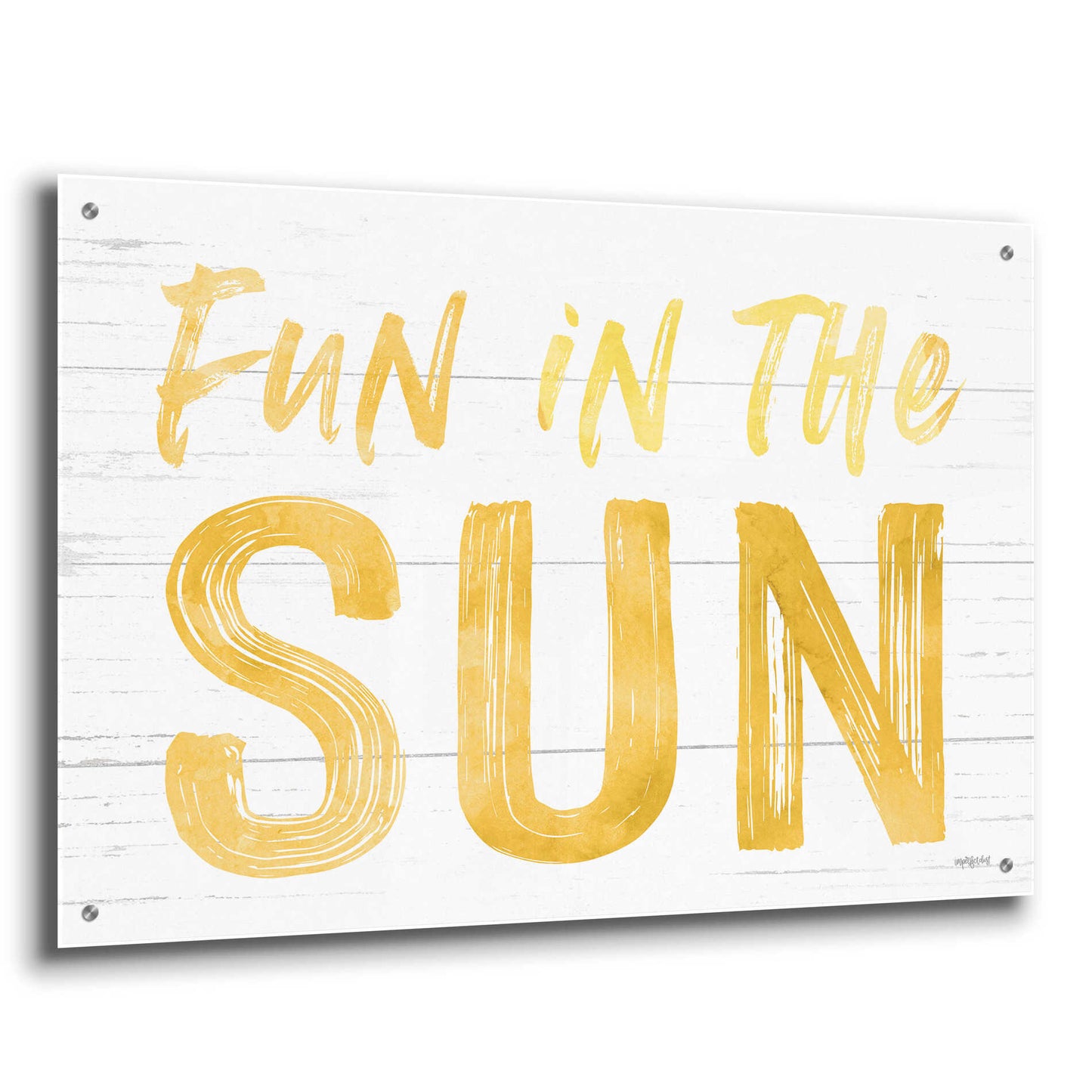 Epic Art 'Fun In The Sun' by Lettered & Lined, Acrylic Glass Wall Art,36x24