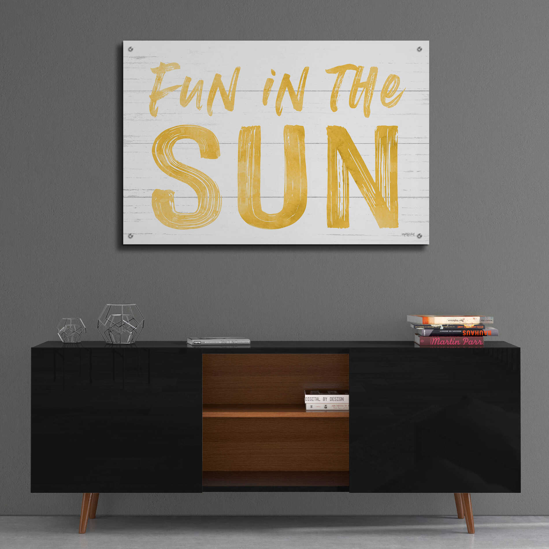 Epic Art 'Fun In The Sun' by Lettered & Lined, Acrylic Glass Wall Art,36x24