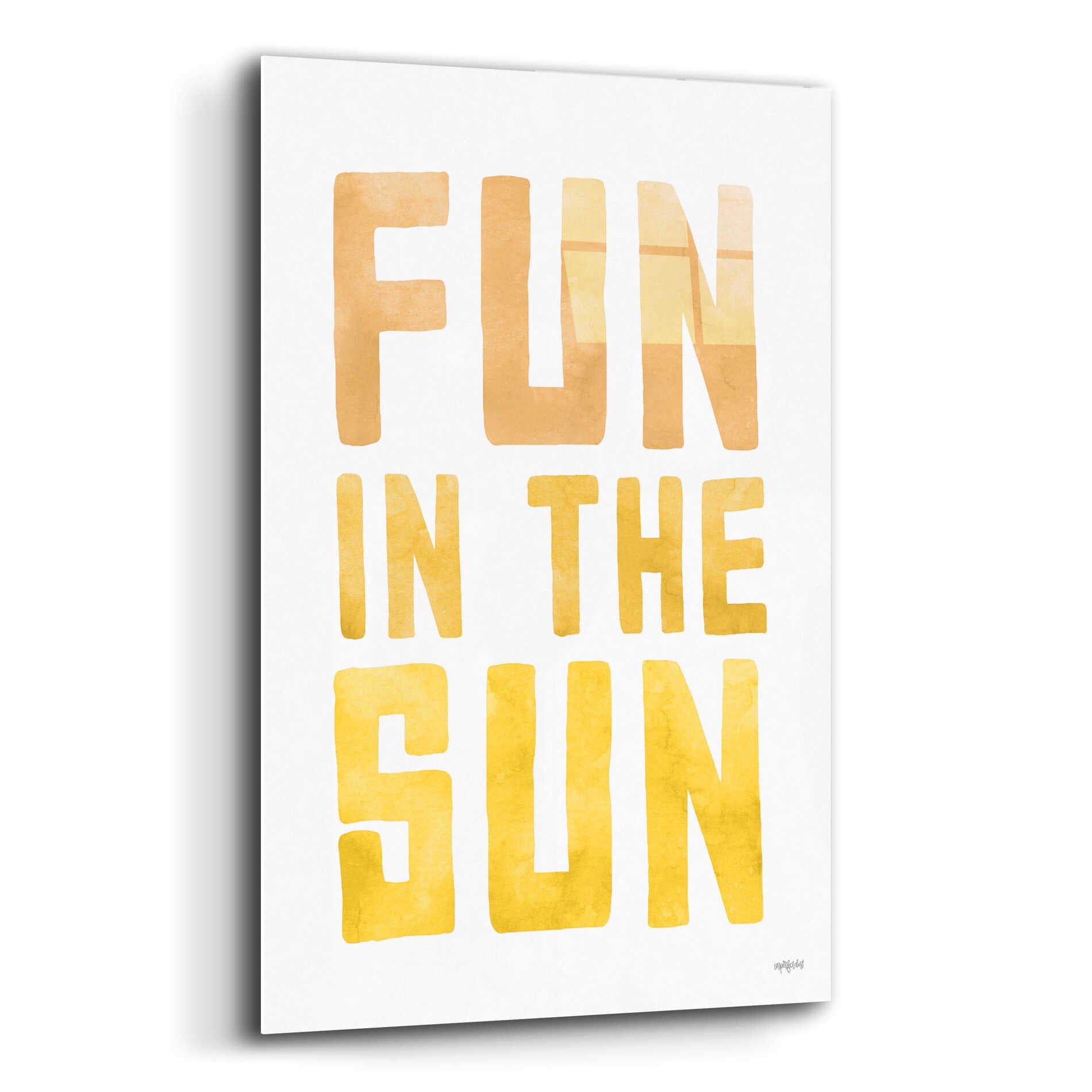 Epic Art 'Fun In The Sun II' by Lettered & Lined, Acrylic Glass Wall Art,12x16
