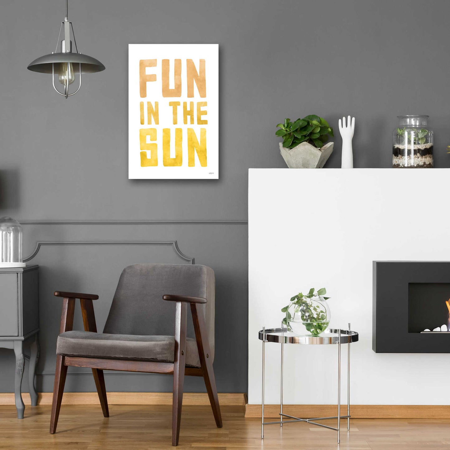 Epic Art 'Fun In The Sun II' by Lettered & Lined, Acrylic Glass Wall Art,16x24