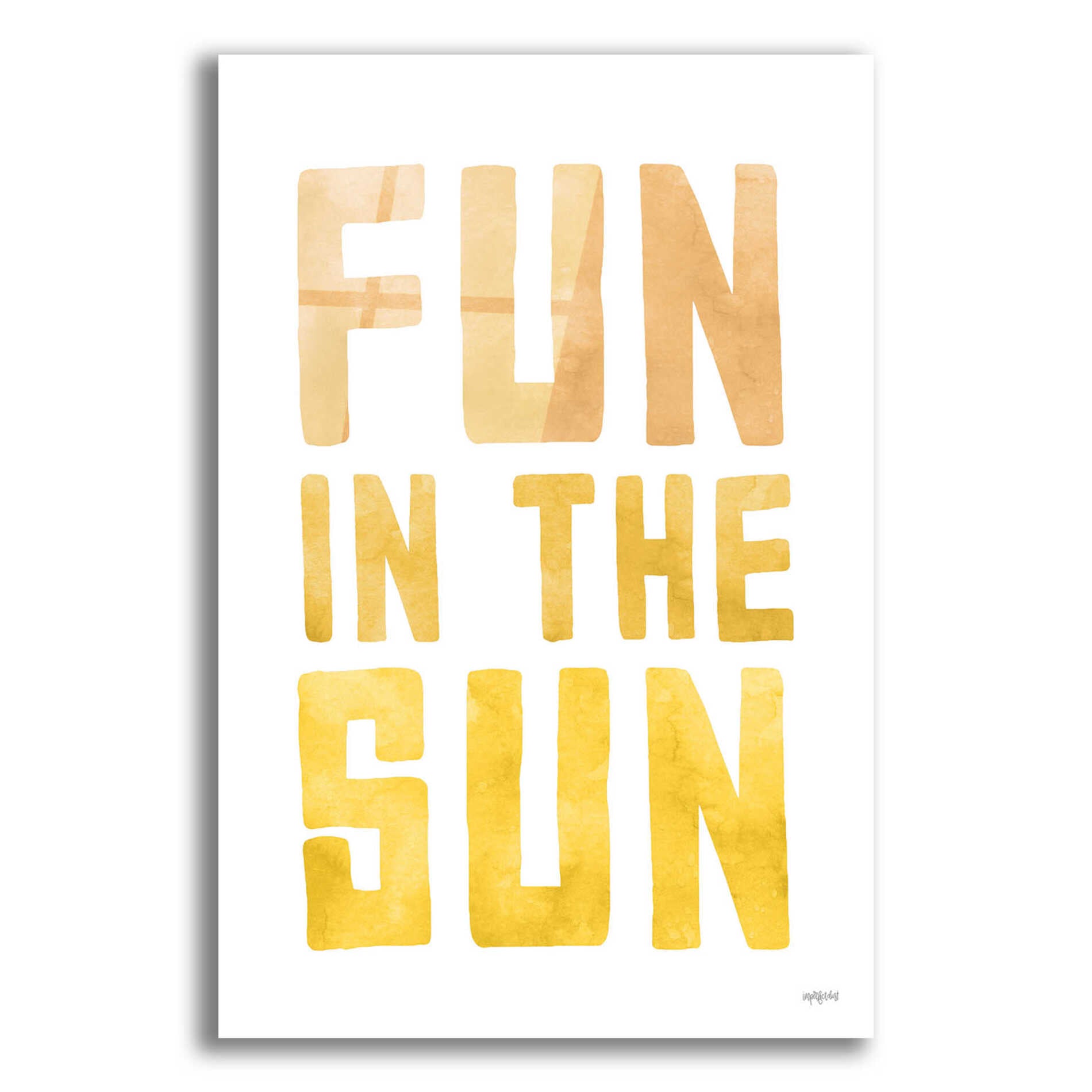 Epic Art 'Fun In The Sun II' by Lettered & Lined, Acrylic Glass Wall Art,16x24
