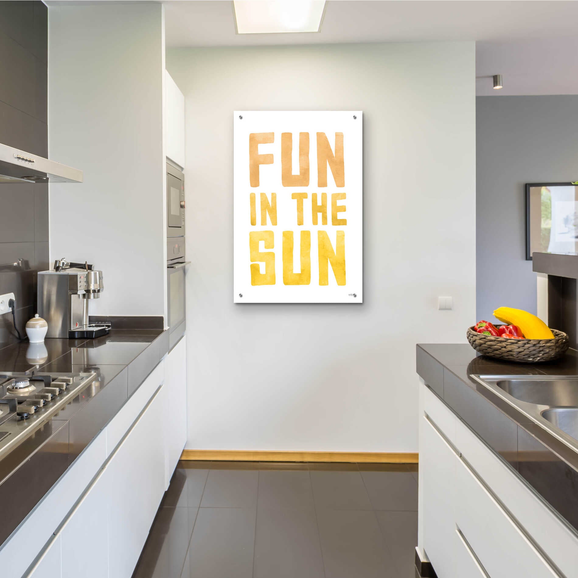 Epic Art 'Fun In The Sun II' by Lettered & Lined, Acrylic Glass Wall Art,24x36