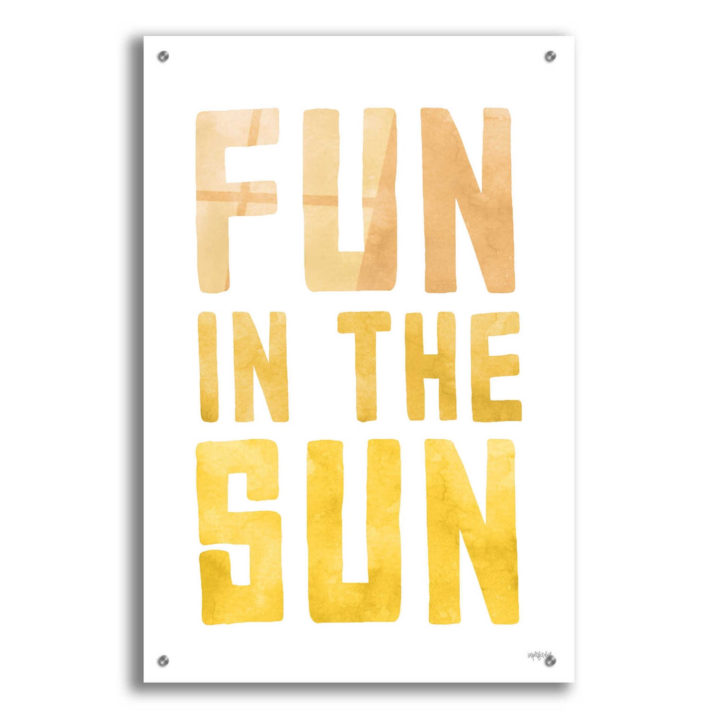 Epic Art 'Fun In The Sun II' by Lettered & Lined, Acrylic Glass Wall Art,24x36