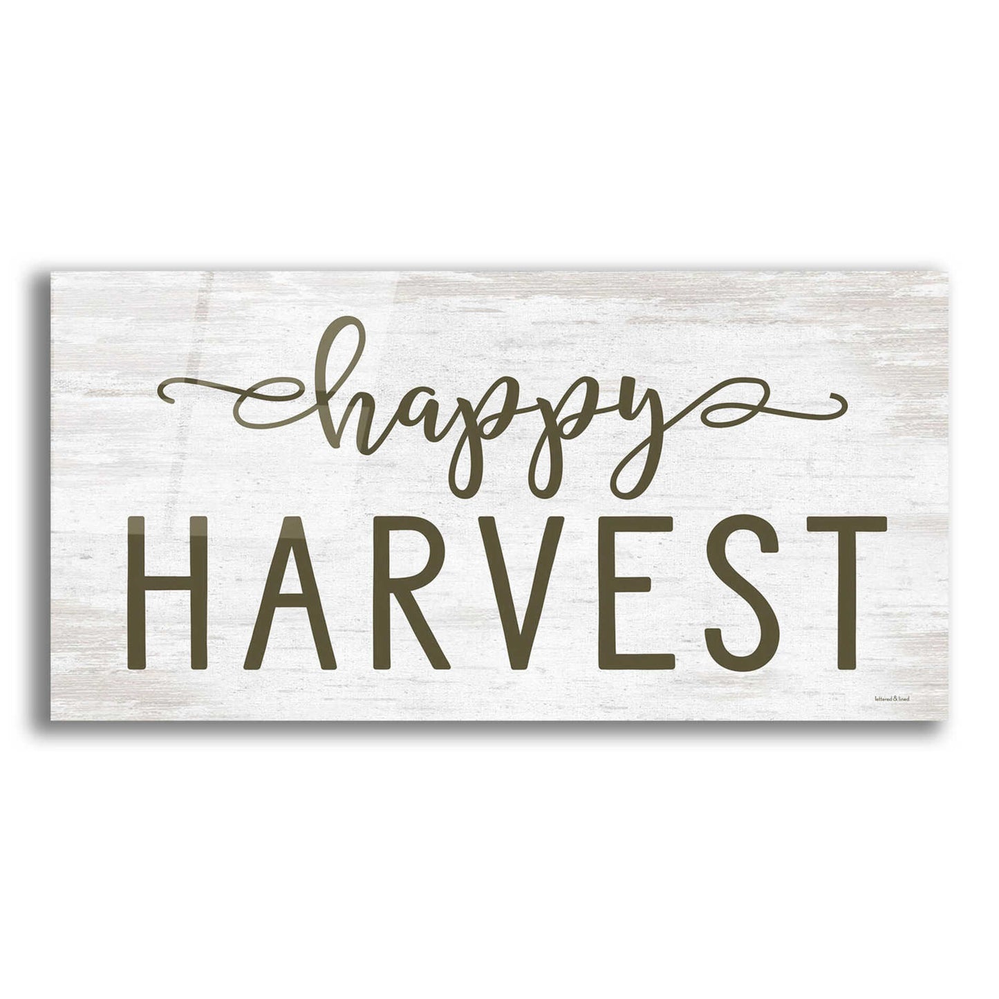 Epic Art 'Happy Harvest' by Lettered & Lined, Acrylic Glass Wall Art