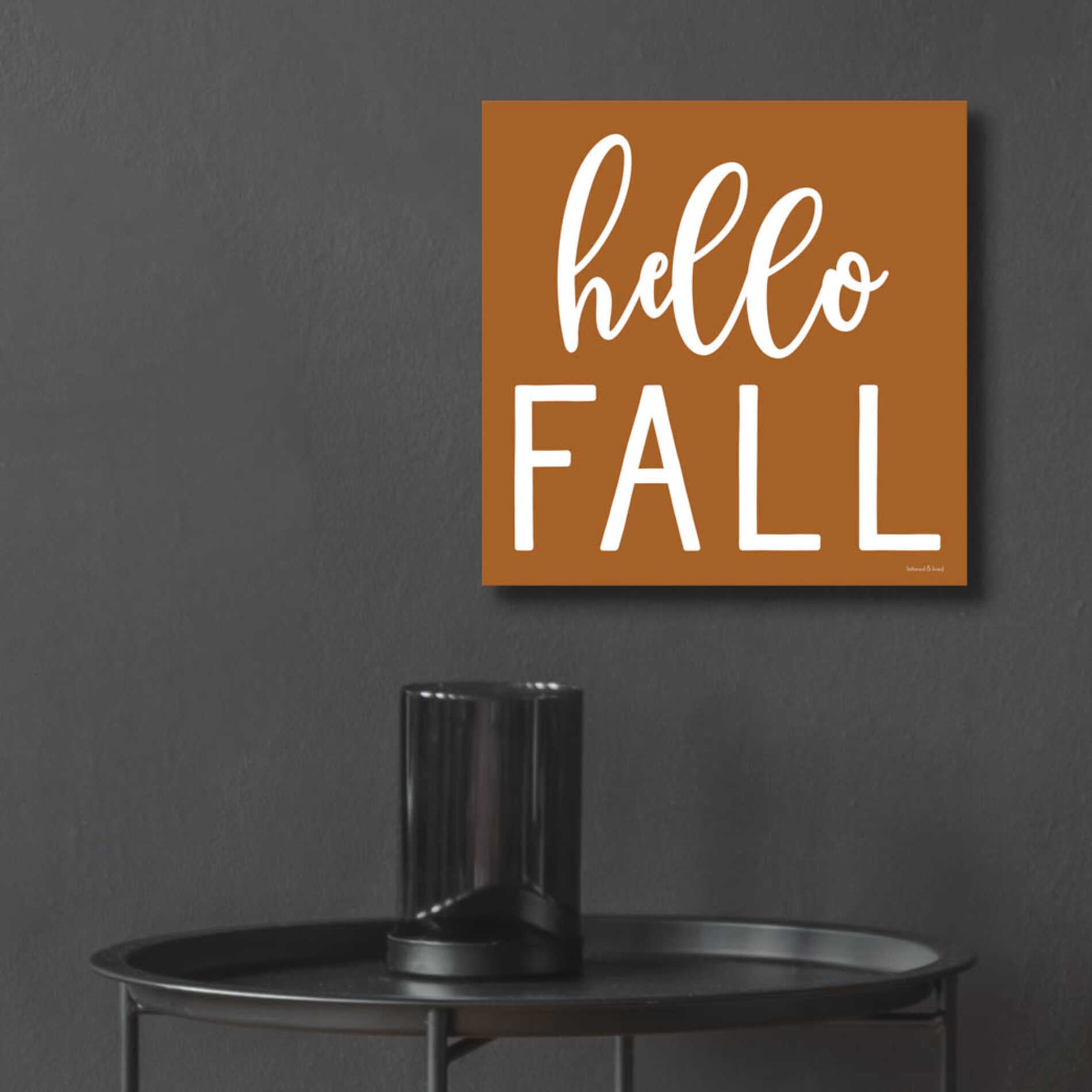 Epic Art 'Hello Fall II' by Lettered & Lined, Acrylic Glass Wall Art,12x12