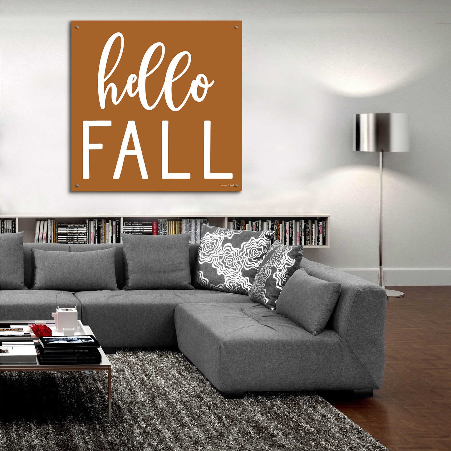 Epic Art 'Hello Fall II' by Lettered & Lined, Acrylic Glass Wall Art,36x36