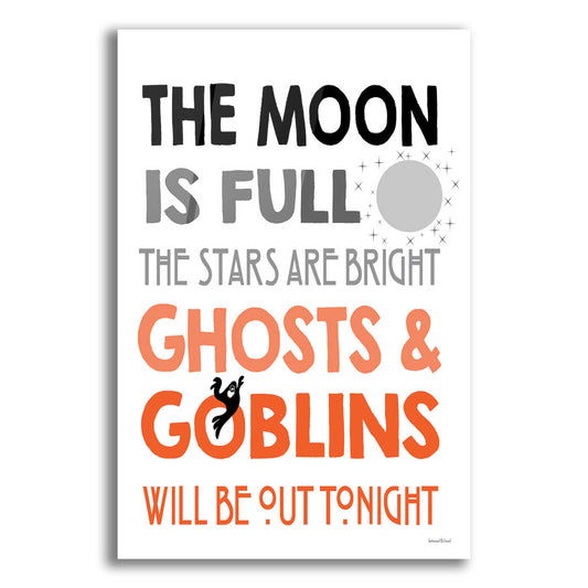 Epic Art 'The Moon Is Full I' by Lettered & Lined, Acrylic Glass Wall Art