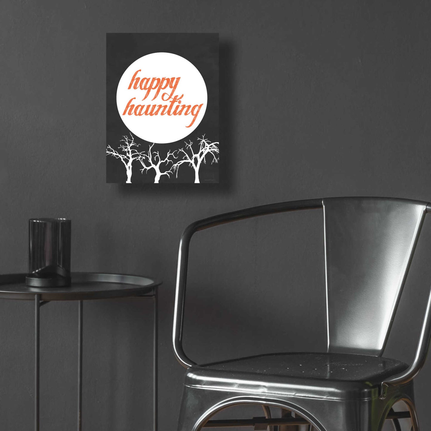 Epic Art 'Happy Haunting' by Lettered & Lined, Acrylic Glass Wall Art,12x16