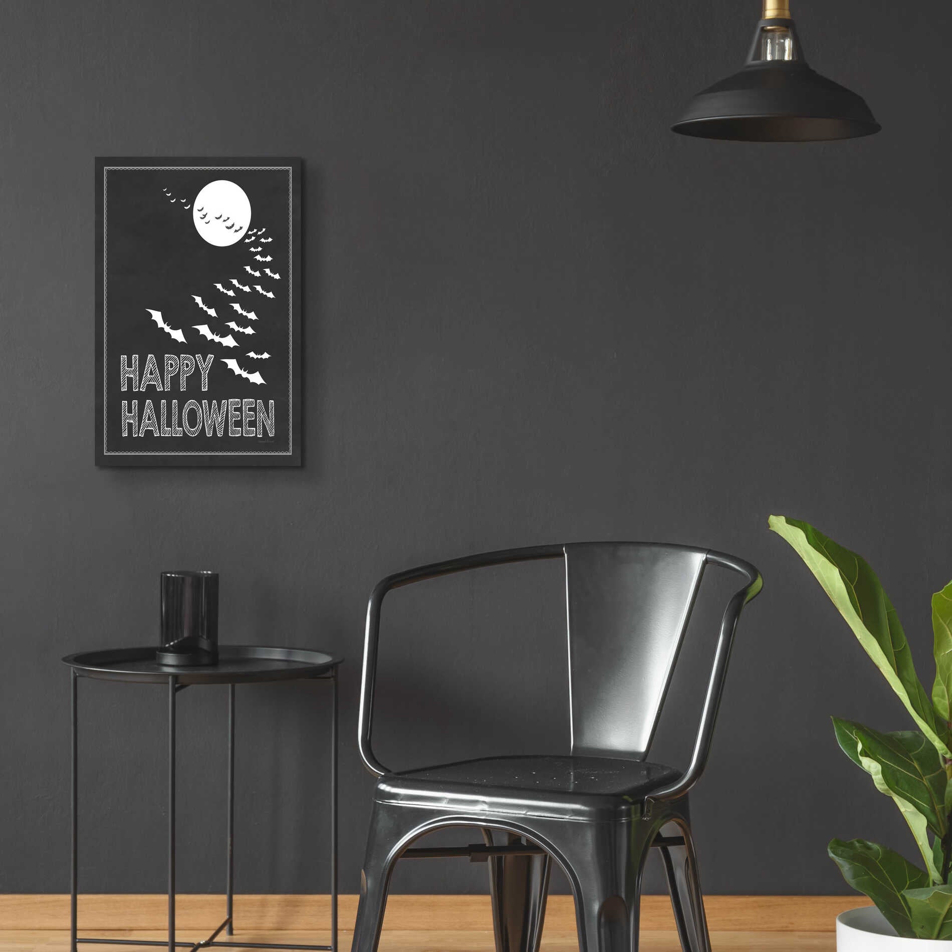 Epic Art 'Happy Halloween' by Lettered & Lined, Acrylic Glass Wall Art,16x24