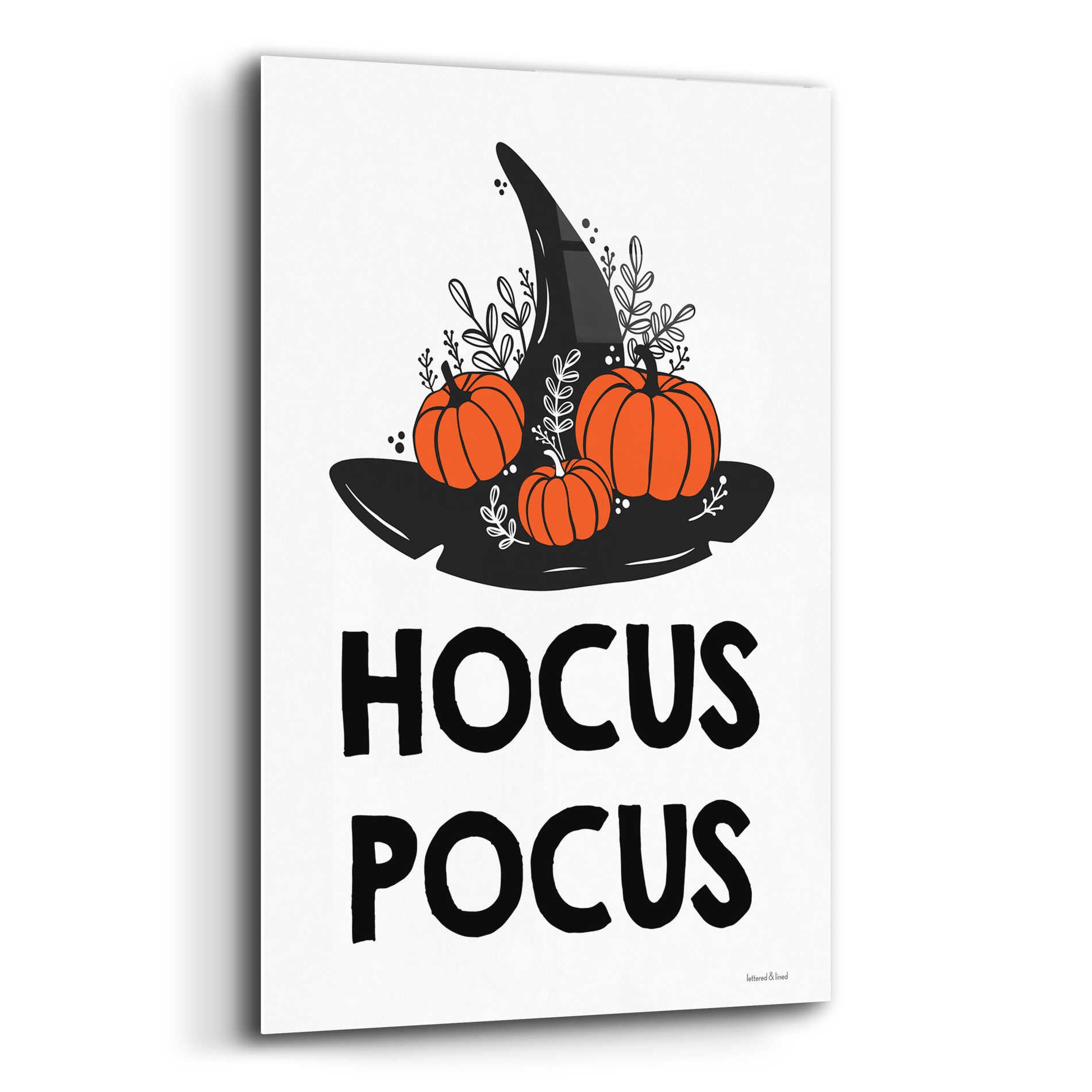 Epic Art 'Hocus Pocus' by Lettered & Lined, Acrylic Glass Wall Art,12x16