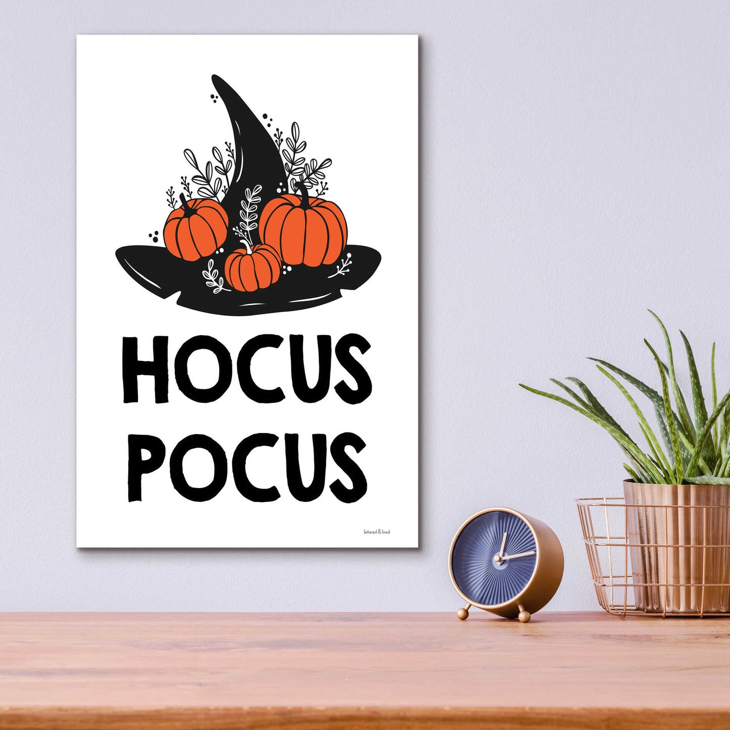 Epic Art 'Hocus Pocus' by Lettered & Lined, Acrylic Glass Wall Art,12x16