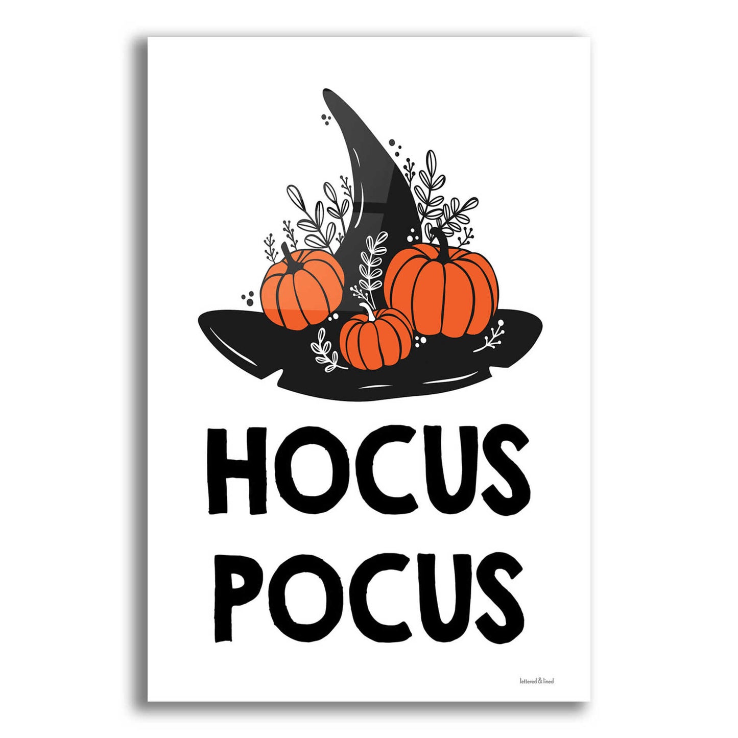 Epic Art 'Hocus Pocus' by Lettered & Lined, Acrylic Glass Wall Art,12x16