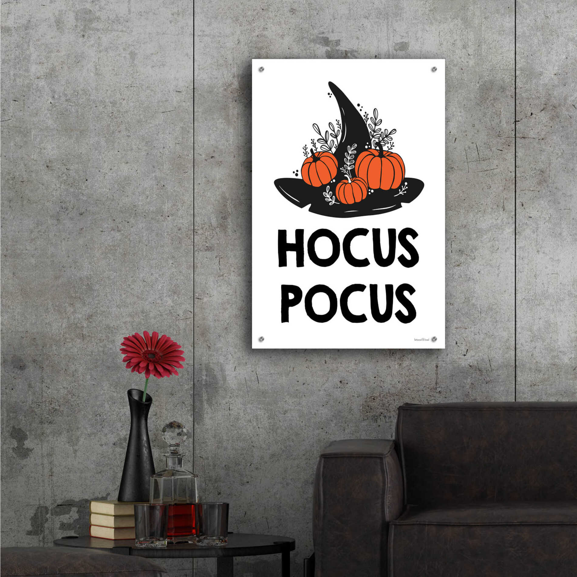 Epic Art 'Hocus Pocus' by Lettered & Lined, Acrylic Glass Wall Art,24x36