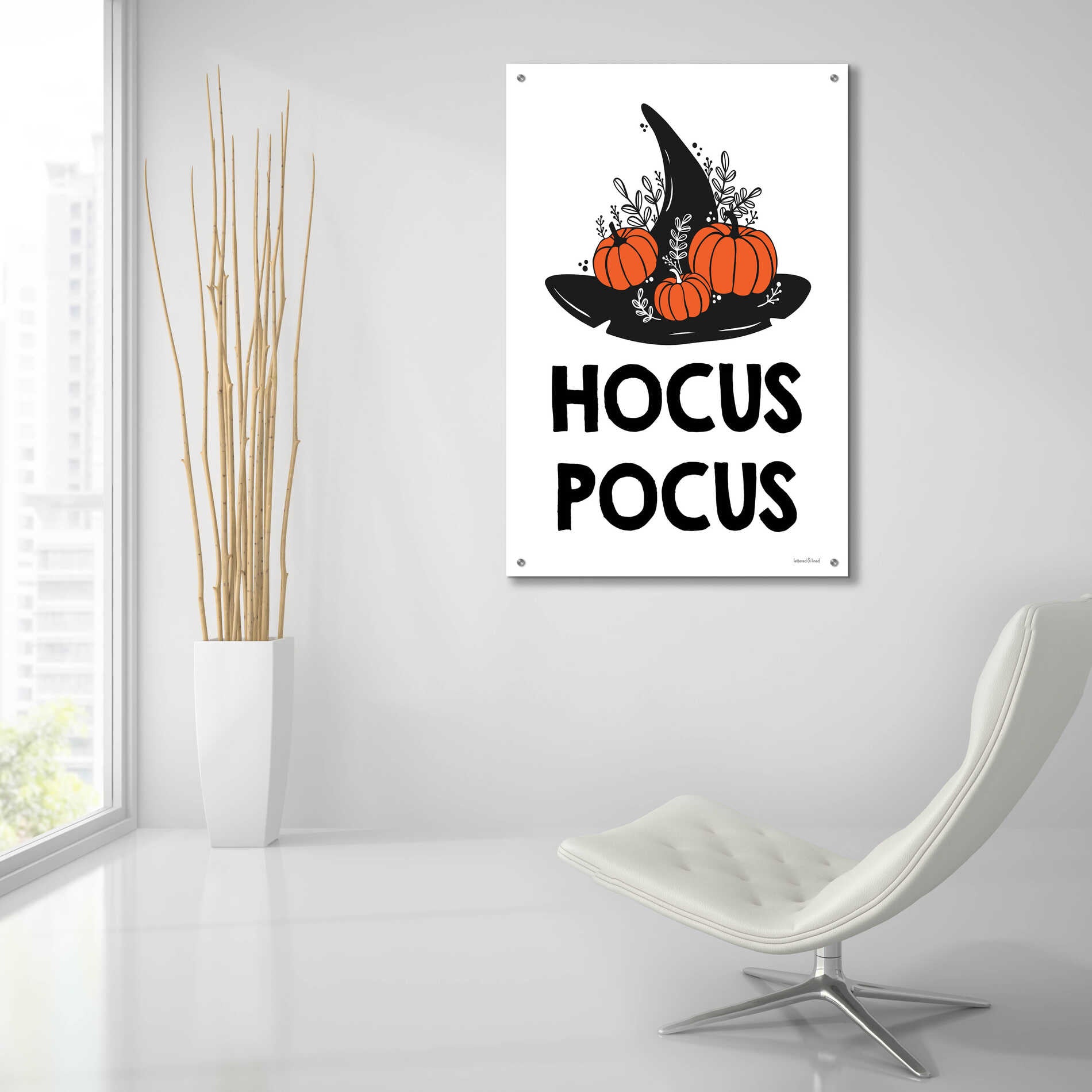 Epic Art 'Hocus Pocus' by Lettered & Lined, Acrylic Glass Wall Art,24x36