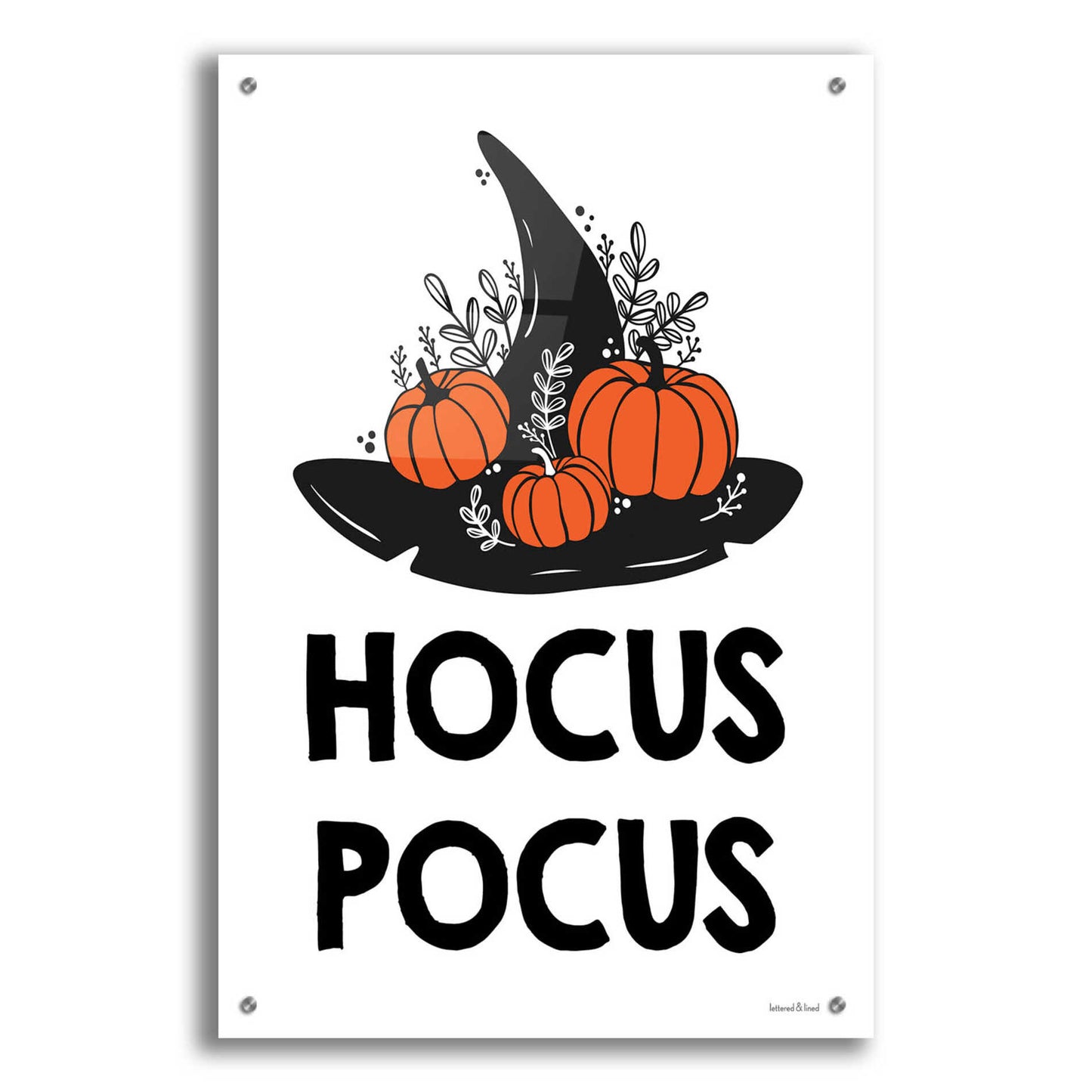 Epic Art 'Hocus Pocus' by Lettered & Lined, Acrylic Glass Wall Art,24x36