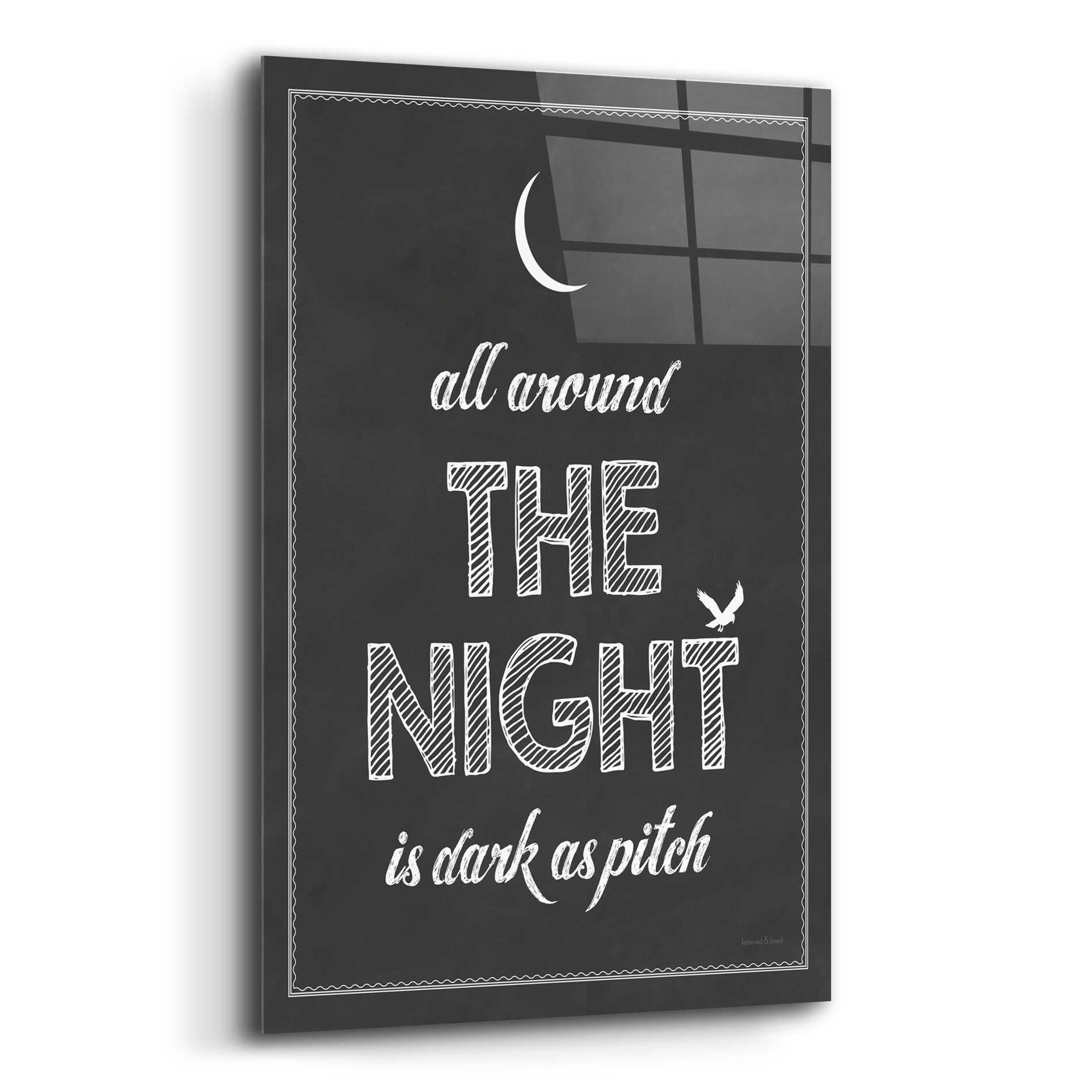 Epic Art 'All Around The Night I' by Lettered & Lined, Acrylic Glass Wall Art,12x16