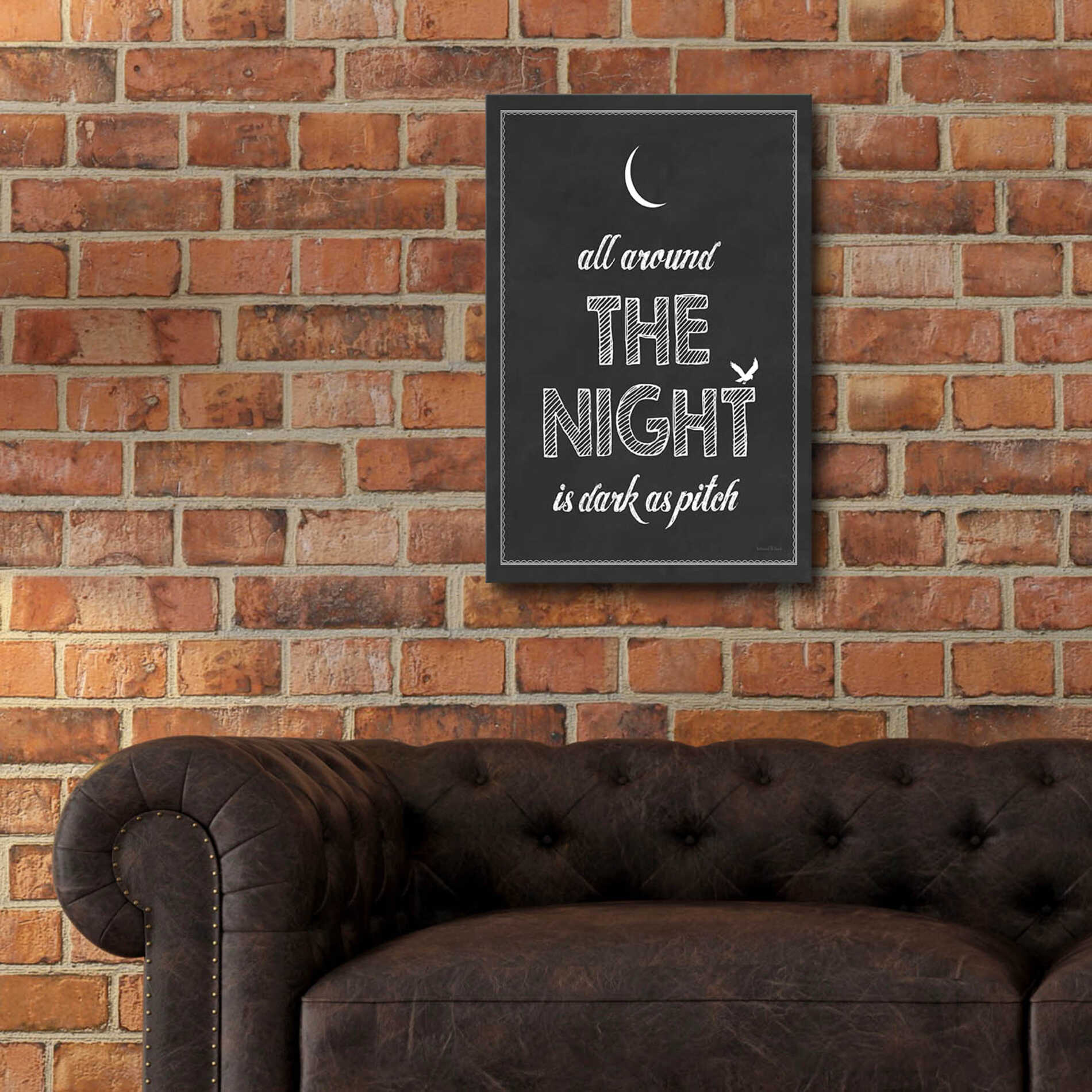 Epic Art 'All Around The Night I' by Lettered & Lined, Acrylic Glass Wall Art,16x24