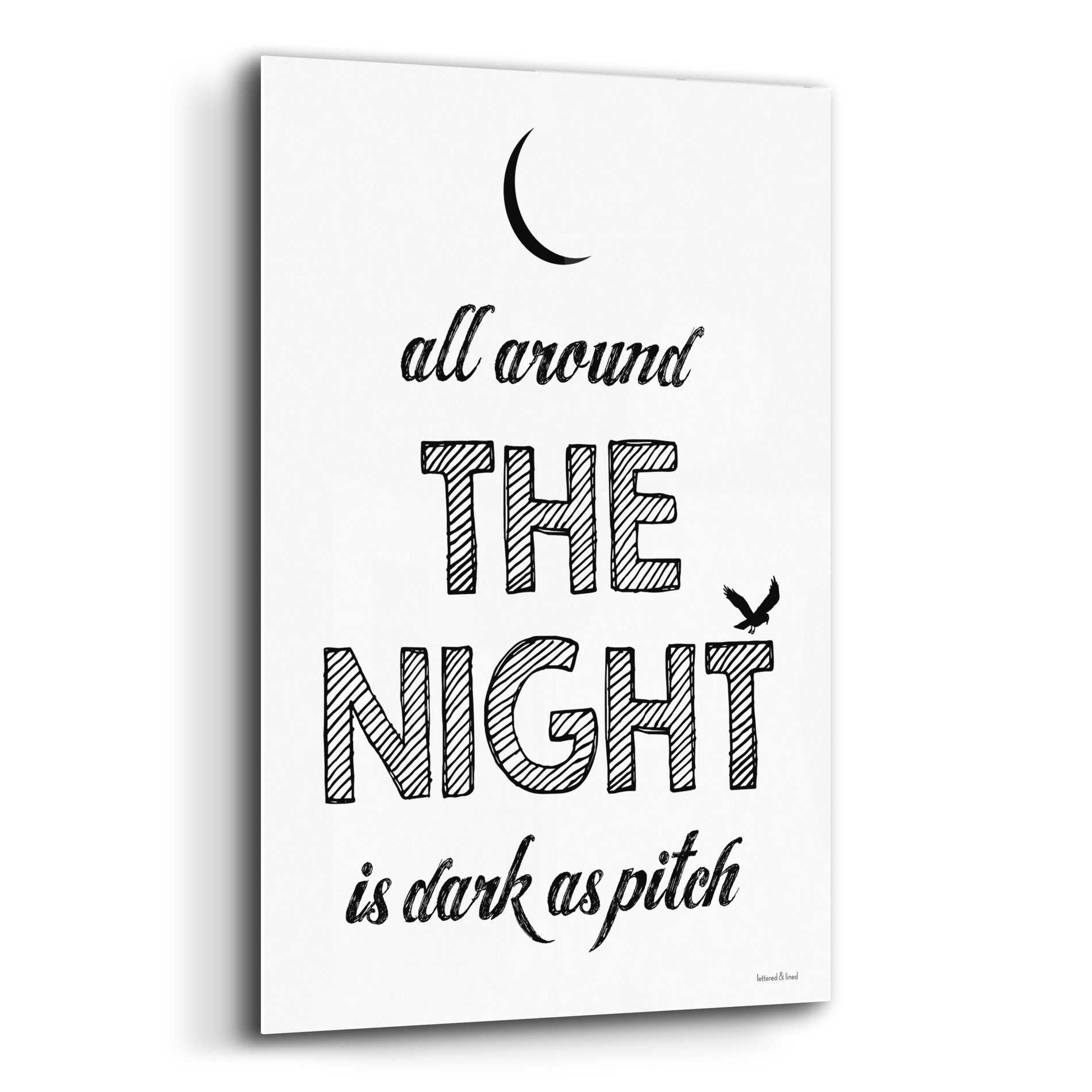 Epic Art 'All Around The Night II' by Lettered & Lined, Acrylic Glass Wall Art,12x16