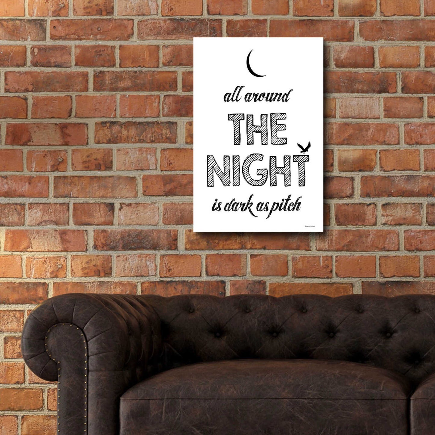 Epic Art 'All Around The Night II' by Lettered & Lined, Acrylic Glass Wall Art,16x24