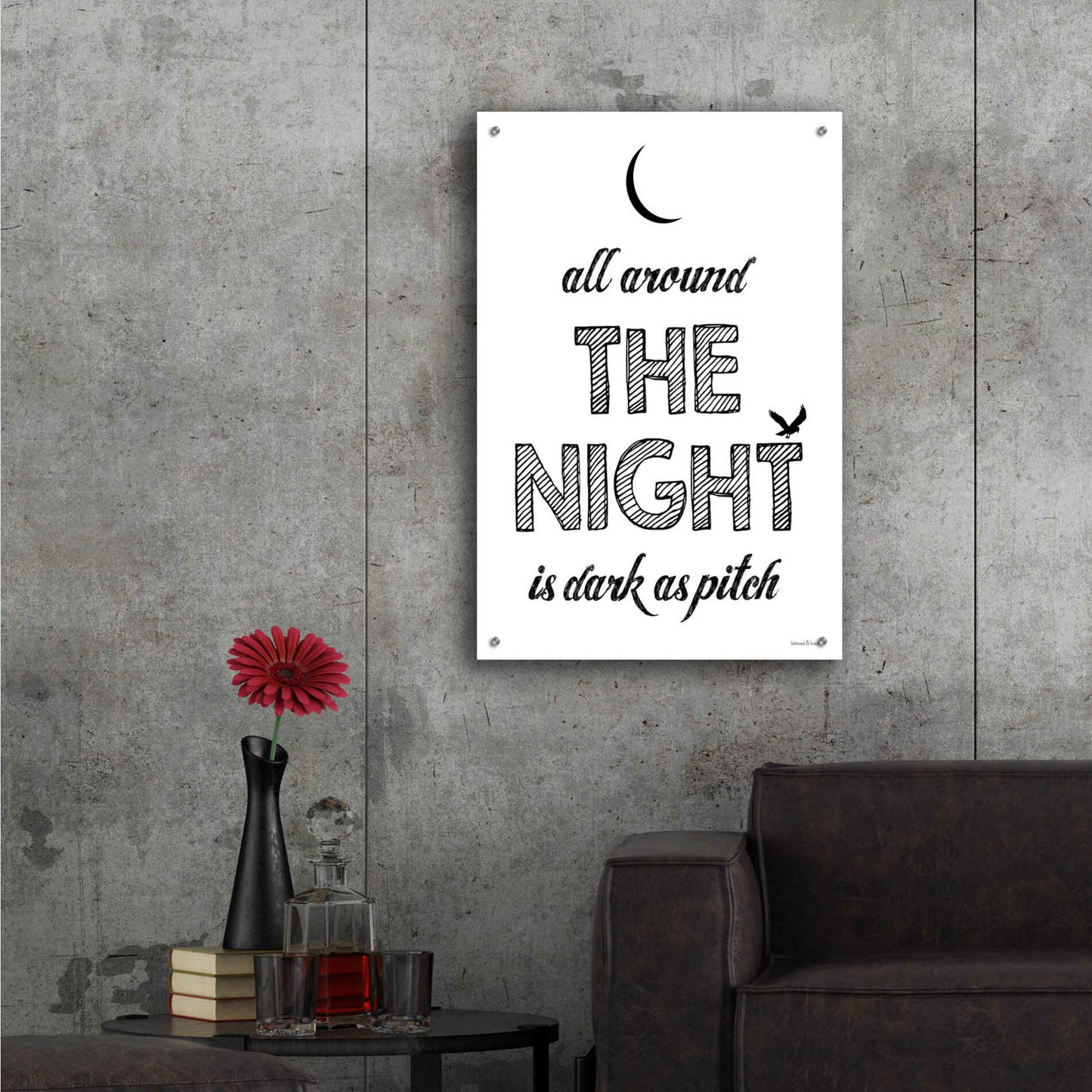 Epic Art 'All Around The Night II' by Lettered & Lined, Acrylic Glass Wall Art,24x36