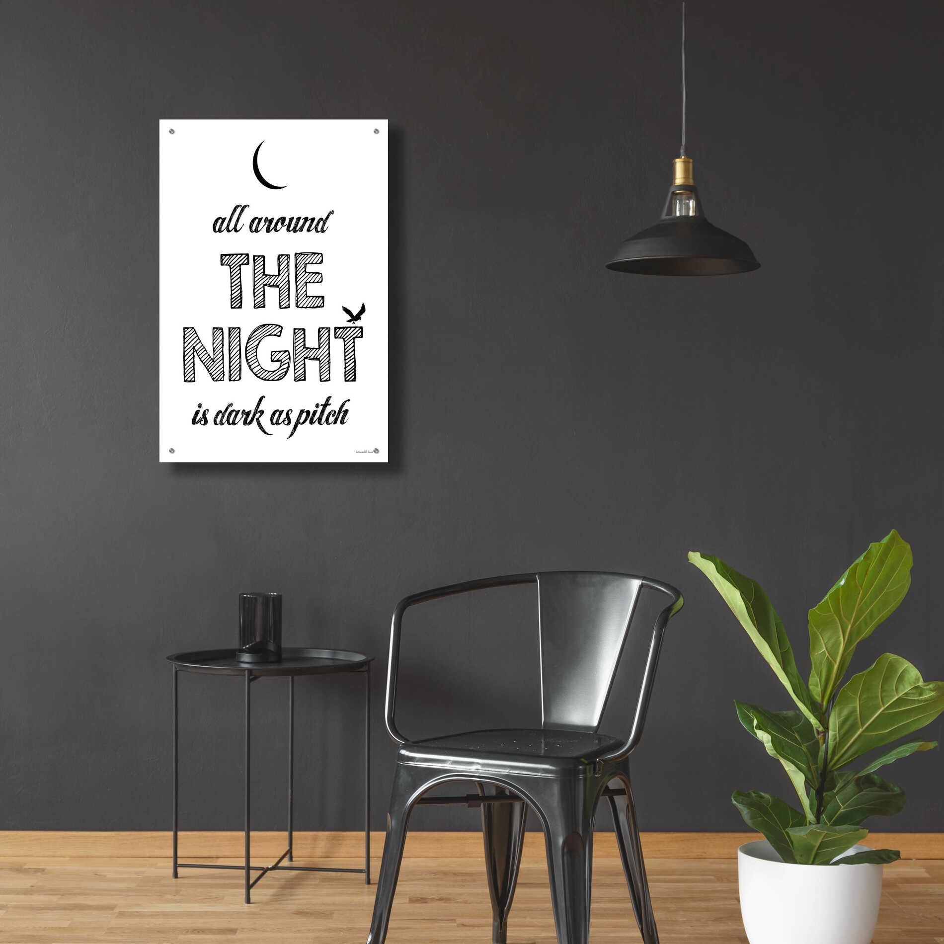 Epic Art 'All Around The Night II' by Lettered & Lined, Acrylic Glass Wall Art,24x36