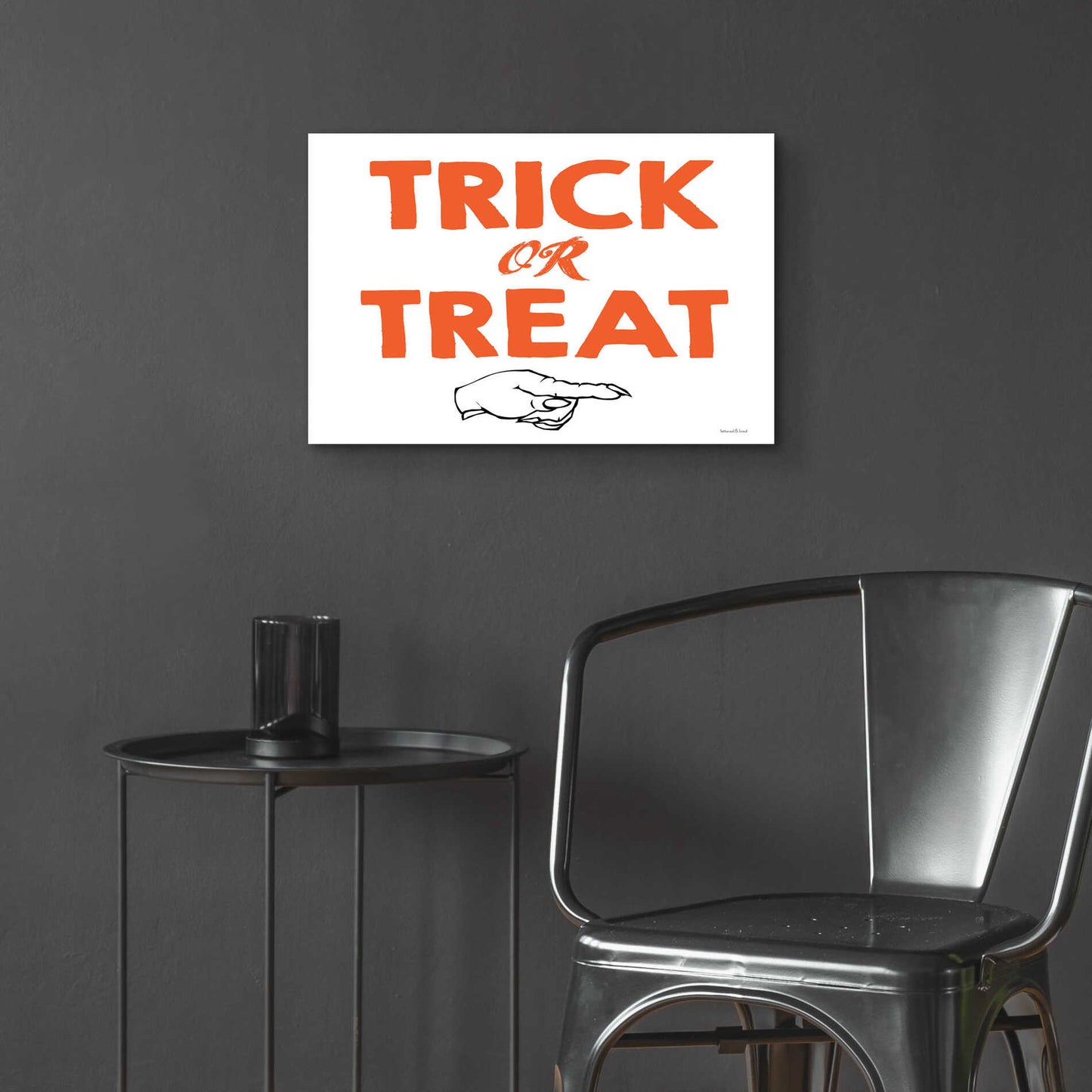 Epic Art 'Trick Or Treat' by Lettered & Lined, Acrylic Glass Wall Art,24x16