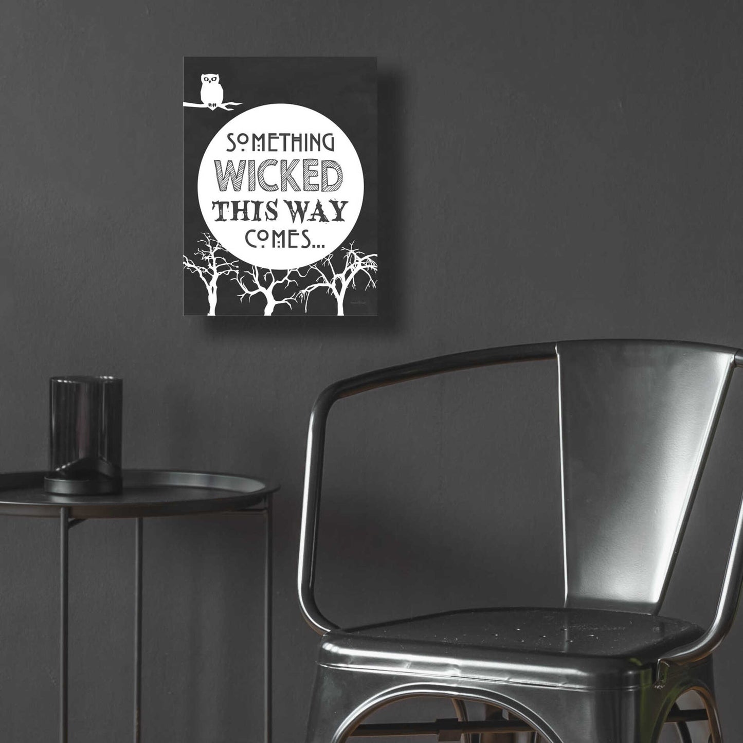 Epic Art 'Something Wicked This Way Comes' by Lettered & Lined, Acrylic Glass Wall Art,12x16